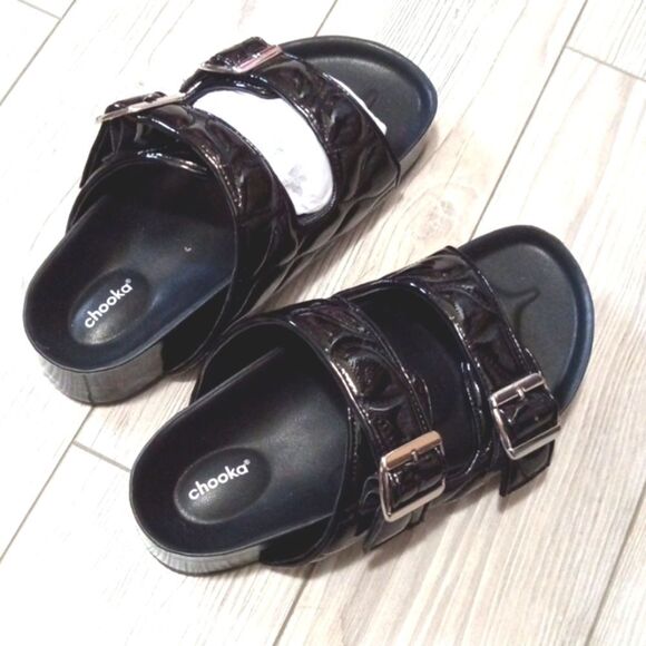 (S-3604)  Chooka Double Buckle Sandal Sz 6 - Picture 5 of 11